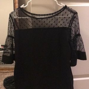 black lace dress